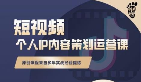 抖音短视频个人ip内容策划实操课，真正做到普通人也能实行落地-知创网