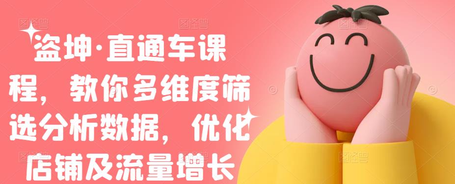 盗坤·直通车课程，教你多维度筛选分析数据，优化店铺及流量增长-知创网