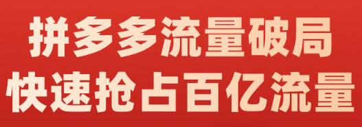 阿杰·拼多多流量破局:如何打黑标，爆款的思路，拼多多流量框架，快速抢占百亿流量-知创网