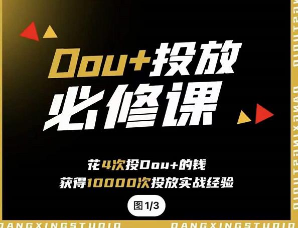 代同学DOU+投放训练营，用付费流量撬动大额自然流量，过得超额变现转化-知创网