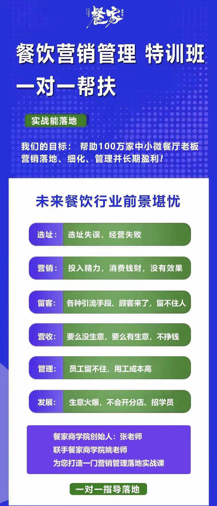 图片[1]-餐饮营销管理特训班：选址+营销+留客+营收+管理+发展-知创网