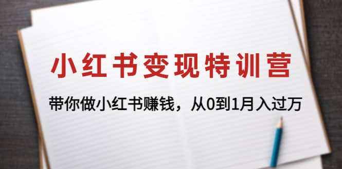 小红书变现特训营：带你做小红书项目-知创网