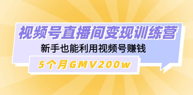 视频号直播间变现训练营-知创网