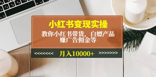 小红书变现实操：教你小红书带货，白嫖产品，赚广告佣金等-知创网