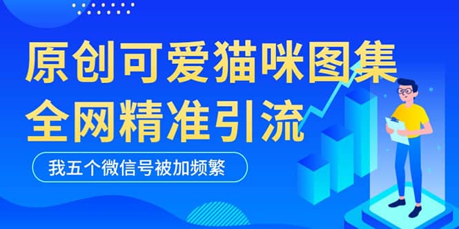 黑科技纯原创可爱猫咪图片，全网精准引流，实操5个VX号被加频繁-知创网
