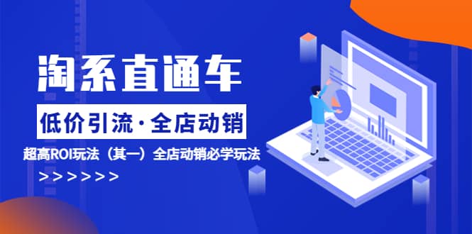 淘系直通车《低价·引流 全店·动销》超高ROI玩法（其一）全店动销必学玩法-知创网