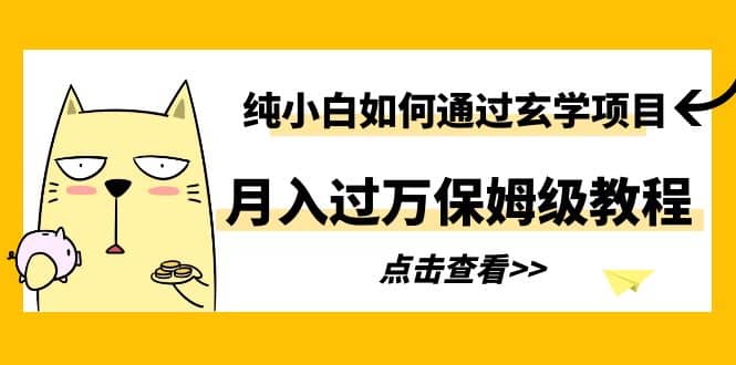 纯小白如何通过玄学项目月入过万保姆级教程-知创网