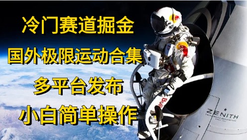 冷门赛道掘金，极限运动合集，多平台发布，小白简单操作-知创网