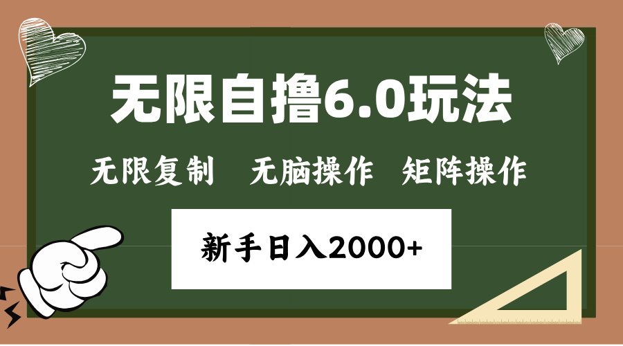年底项目无限撸6.0新玩法，单机一小时18块，无脑批量操作日入2000+-知创网