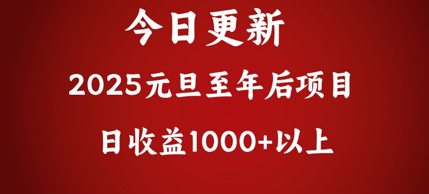 翻身项目，日收益1000+以上-知创网