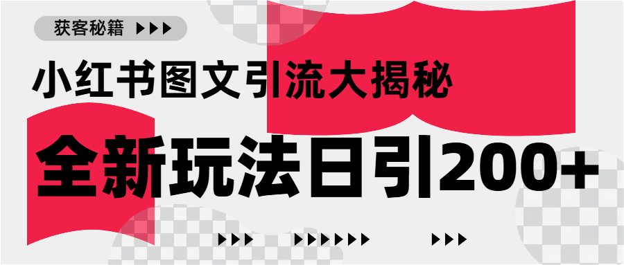 小红书图文引流，只需一张图片即可撬动百万流量，日引200+创业粉-知创网