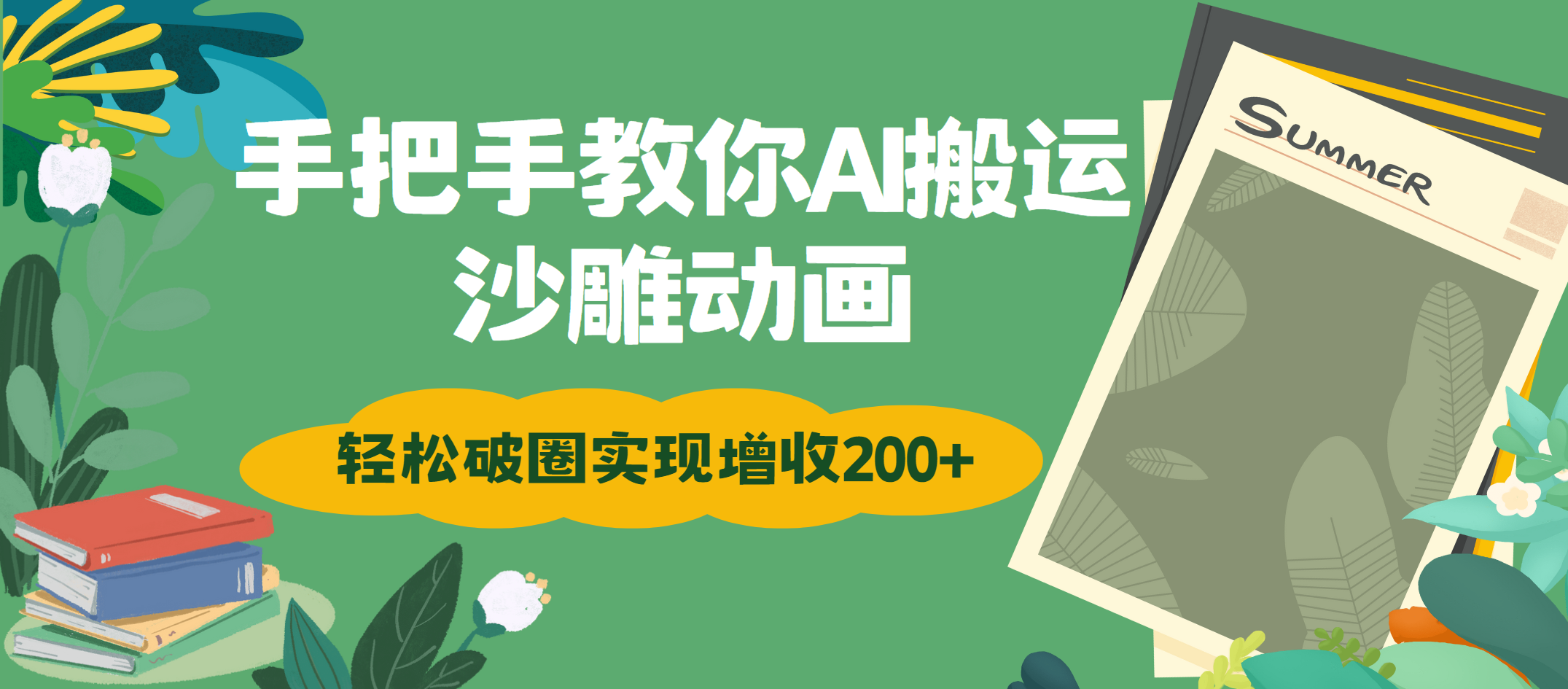手把手教你用AI搬运沙雕动画轻松破圈实现增收200+-知创网