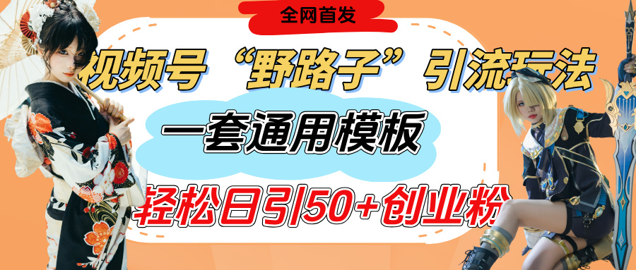 视频号“野路子”玩法，评论区疯狂截流，一套模板单日单号引流50+创业粉-知创网