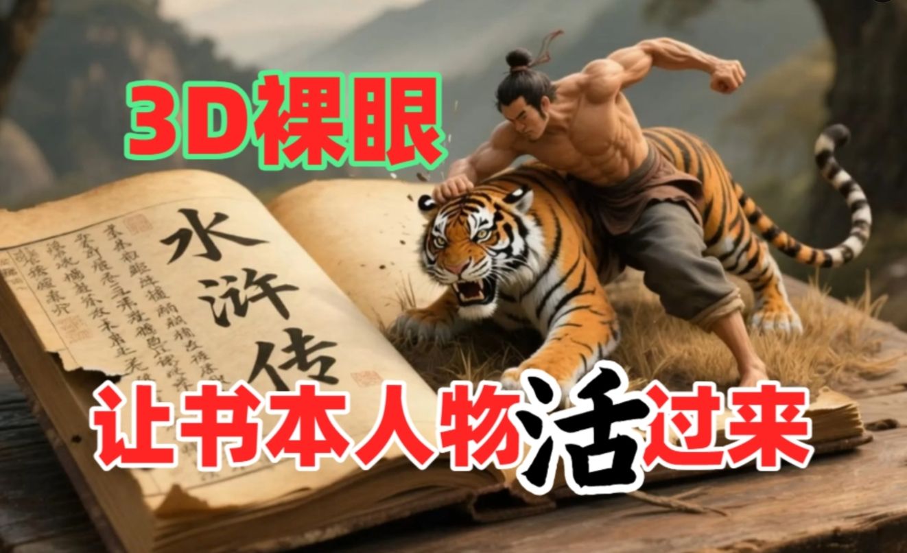 书本人物裸眼3D视频，一条视频收益过千，保姆级教程-知创网