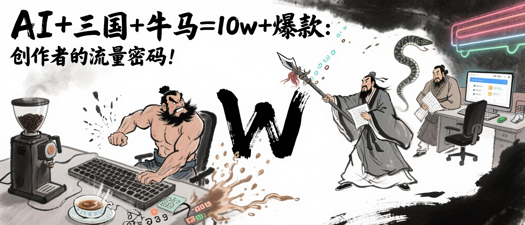AI+三国+牛马=10w+爆款：创作者的流量密码！-知创网