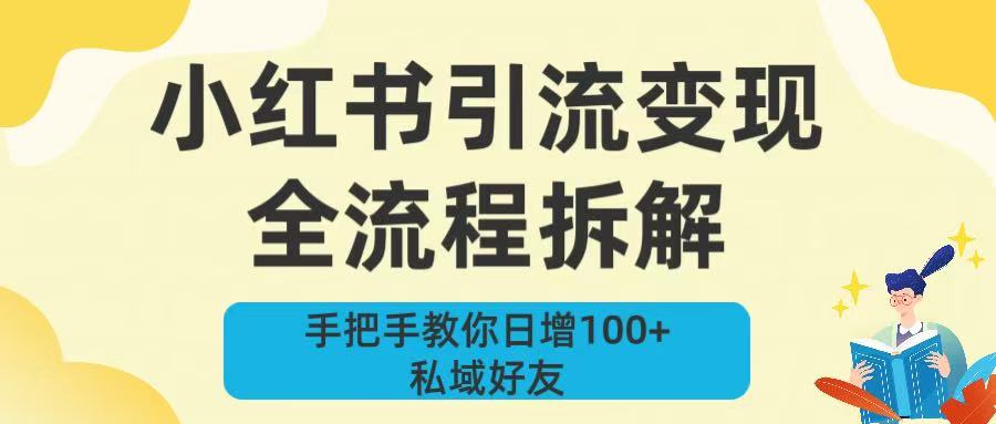 新手必看！小红书引流变现全流程拆解，手把手教你日增100+私域好友-知创网