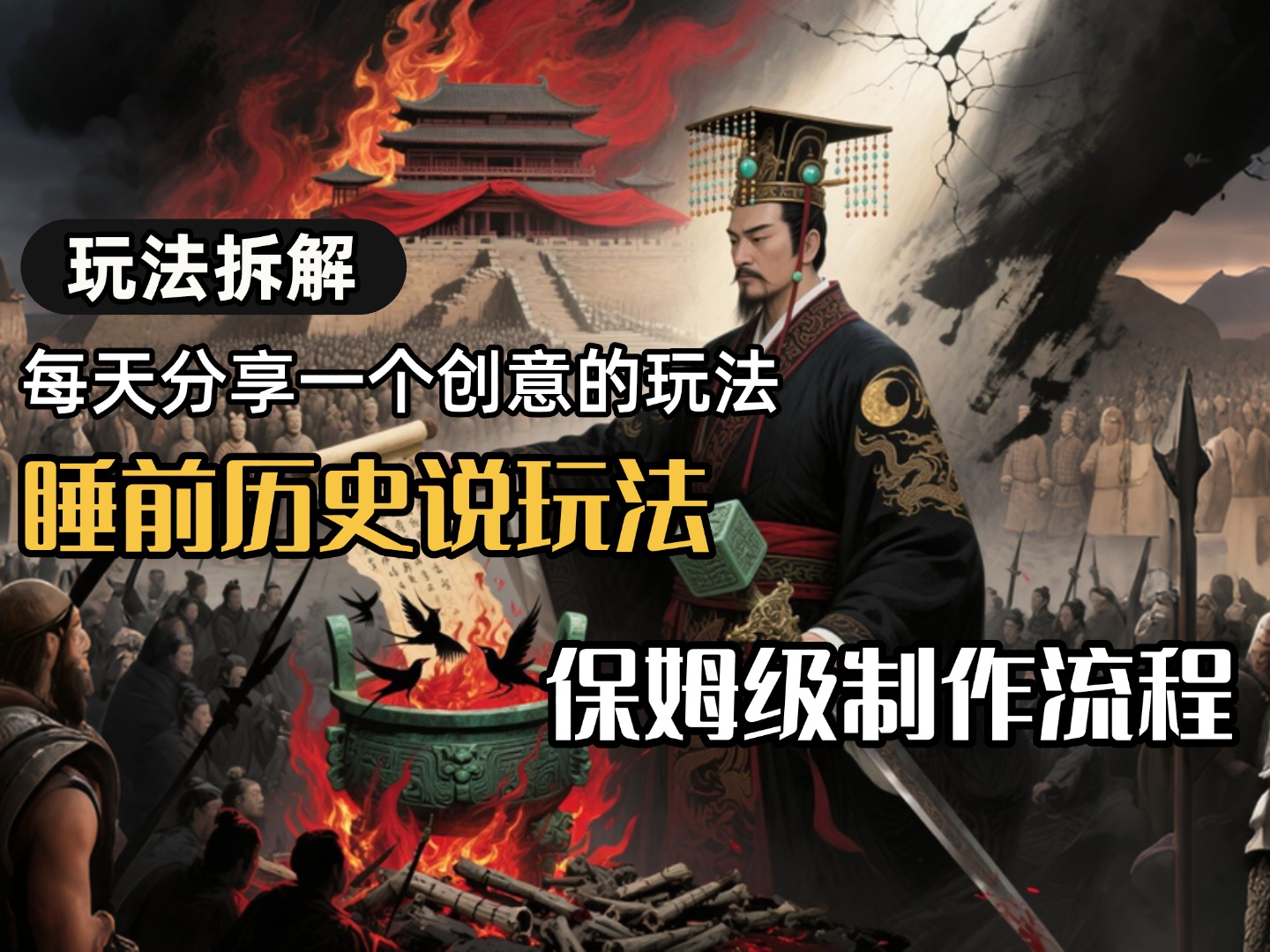 13条作品涨粉24.5万，全流程拆解睡前历史说，保姆级教程-知创网