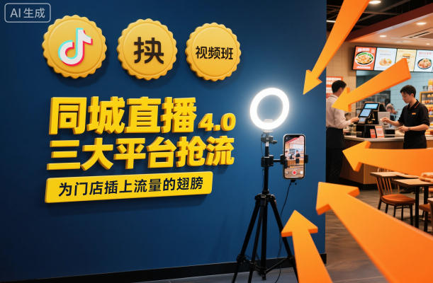 同城直播实操班4.0，三大平台抢流，为门店插上流量的翅膀-知创网