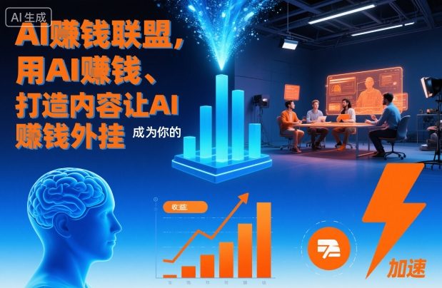AI賺钱联盟，用AI賺钱、打造内容让AI成为你的賺钱外挂-知创网