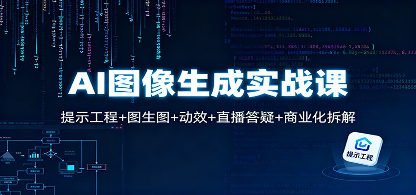 AI图像生成实战课：提示工程+图生图+动效+直播答疑+商业化拆解-知创网