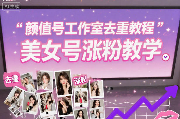 颜值号工作室去重教程，美女号涨粉教学-知创网