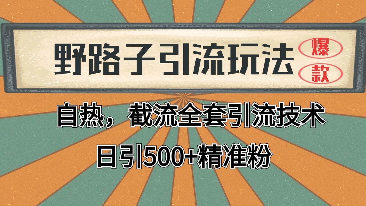 抖音小红书视频号全平台引流打法，全自动引流日引2000+精准客户-知创网