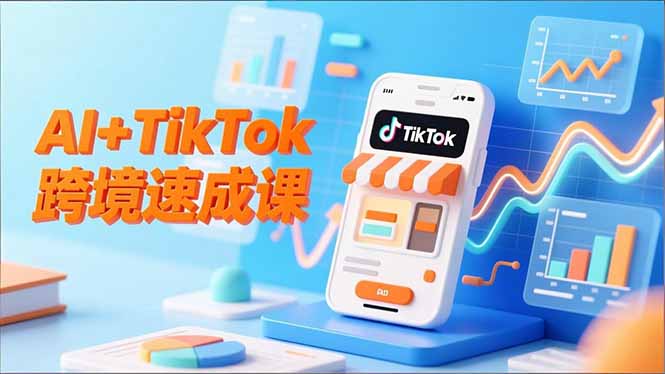 （16745期）AI+TikTok跨境速成课，智能翻译、店铺定位、流程拆解，7天高效上线运营-知创网