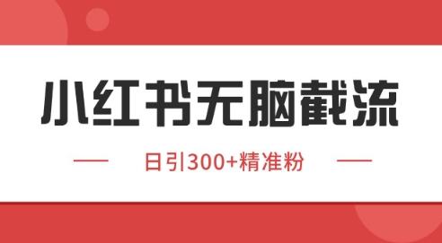 小红书截流同行客源,独家野路子获客玩法 日引200+暴力获客【揭秘】-知创网