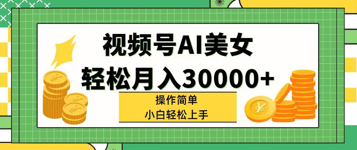 （11812期）视频号AI美女，轻松月入30000+,操作简单小白也能轻松上手-知创网
