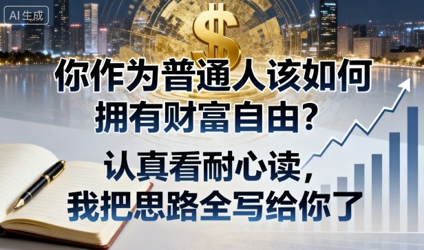 付费文章：你作为普通人该如何拥有财富自由？认真看耐心读，我把思路全写给你了-知创网
