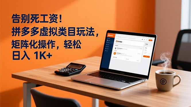 （16943期）告别死工资！拼多多虚拟类目玩法，矩阵化操作，轻松日入 1K+-知创网