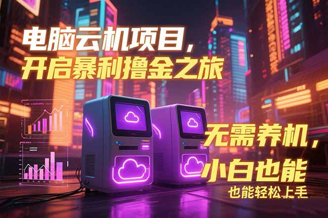 （15323期）电脑云机项目 暴力撸金玩法，不需要养机 配置没有要求 单机100个窗口一...-知创网
