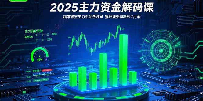 （15511期）2025主力资金解码课：精准捕捉主力建仓时机，提升短线交易胜率(更新7月)-知创网