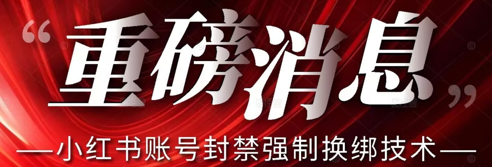 【最新】小红书账号封禁强制换绑技术可日赚300-知创网