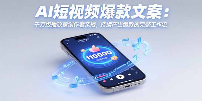 （15569期）AI短视频爆款文案：千万级播放量创作者亲授，持续产出爆款的完整工作流-知创网