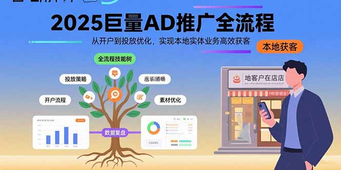 （15608期）2025巨量AD推广全流程，从开户到投放优化，实现本地实体业务高效获客-知创网