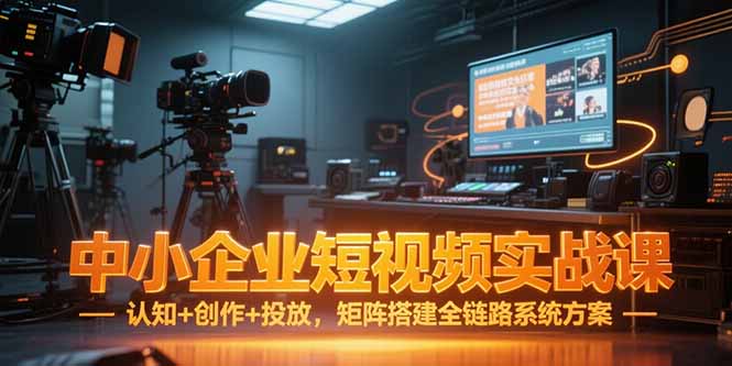 （15249期）中小企业短视频实战课，认知+创作+投放，矩阵搭建全链路系统方案-知创网