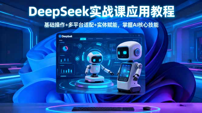 （16391期）DeepSeek实战课应用教程、基础操作+多平台适配+实体赋能，掌握AI核心技能-知创网