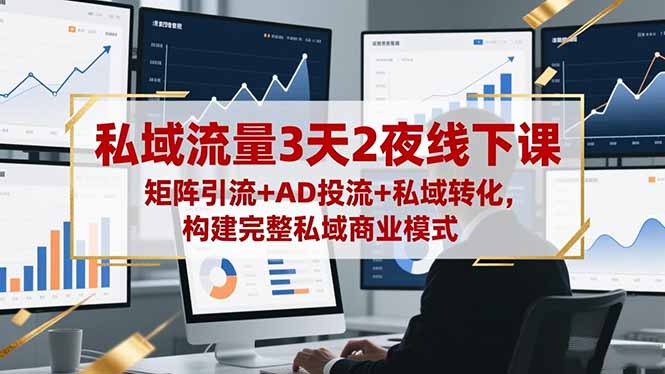 （16483期）私域流量3天2夜线下课，矩阵引流+AD投流+私域转化，构建完整私域商业模式-知创网