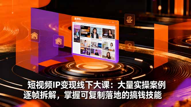 （16410期）短视频IP变现线下大课：大量实操案例逐帧拆解，掌握可复制落地的搞钱技能-知创网