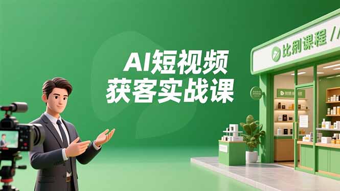 （16747期）AI短视频获客实战课，数字人创作、实体行业应用、精准引流，30天获取客源月入6万+-知创网