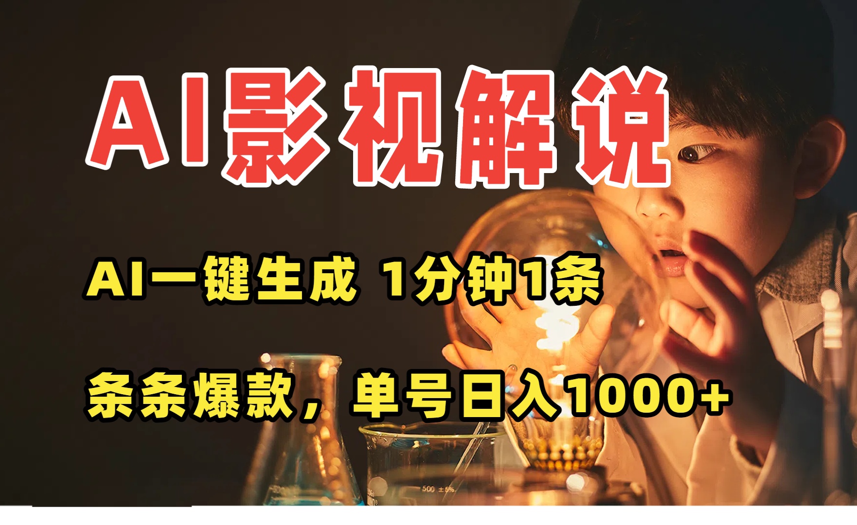 （15730期）AI一键生成影视解说视频，无需剪辑1分钟1条，条条爆款，多平台变现日入…-知创网