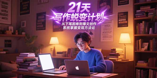（15204期）21天写作蜕变计划，从下笔困难到爆文创作，系统掌握变现方法论-知创网
