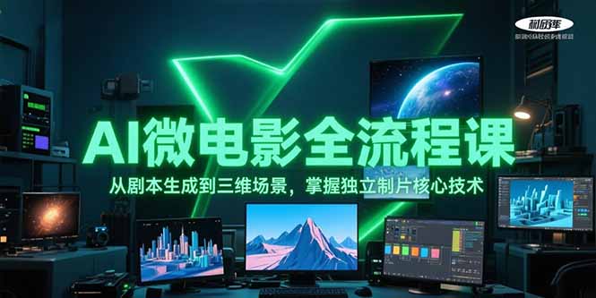 (15195期)AI微电影全流程课,从剧本生成到三维场景,掌握独立制片核心技术-知创网