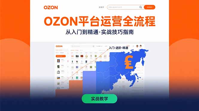 (15648期)OZON平台运营全流程:快速掌握OZON从入门到精通的实战技巧-知创网