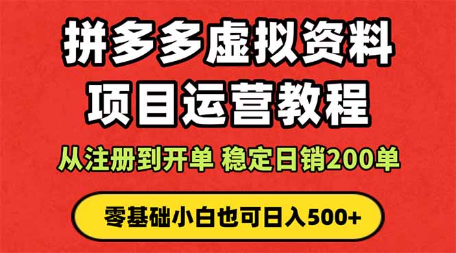 （16220期）拼多多开店运营课程： 蓝海变现玩法，轻松实现睡后收入 零基础小白也可…-知创网