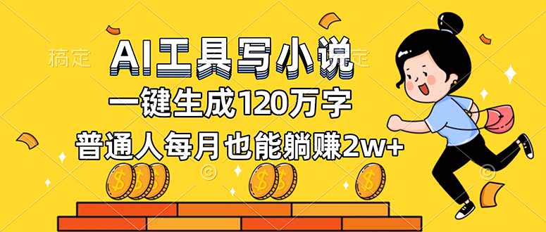 (16845期)AI工具写小说,一键生成120万字,普通人每月也能躺赚2w+-知创网