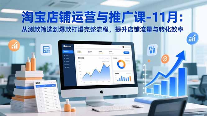 (16714期)淘宝店铺运营与推广课-11月:从测款筛选到爆款打爆完整流程,提升店铺流量与转化效率-知创网
