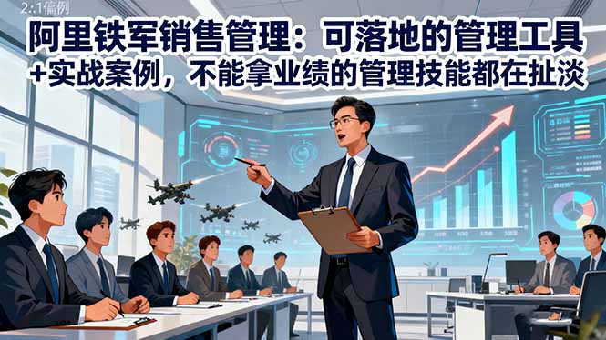 （16436期）阿里铁军销售管理：可落地的管理工具+实战案例，不能拿业绩的管理都在扯淡-知创网