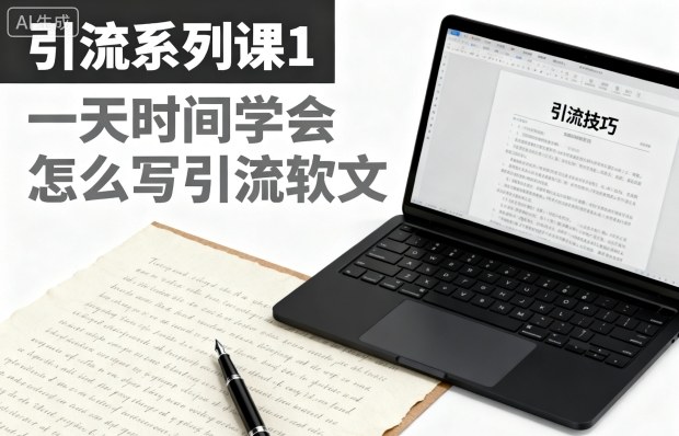 引流系列课1,一天时间学会怎么写引流软文-知创网